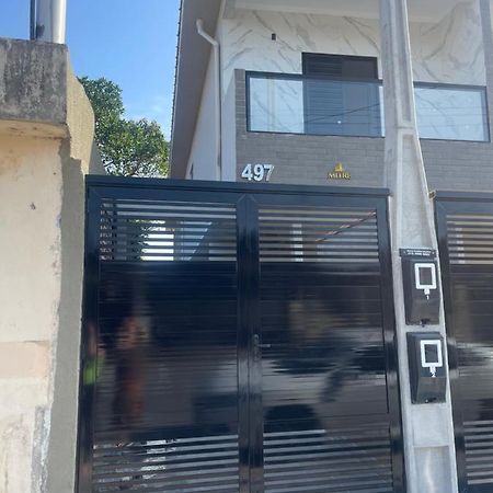 Casa Novinha - Praia Grande - Mirim - 3 Quadras Da Praia Wi-Fi Villa Eksteriør bilde